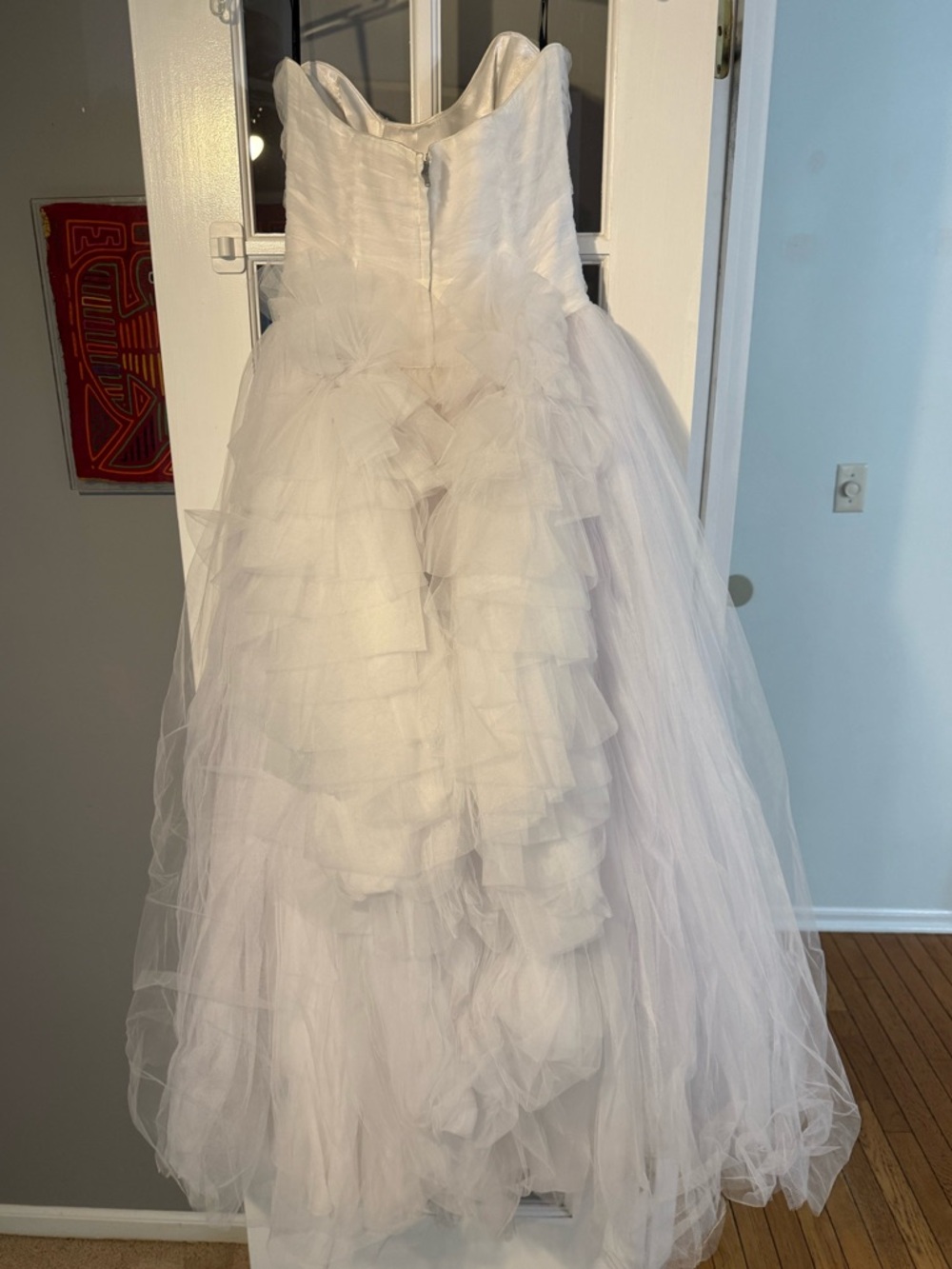 Betsey Johnson White Runway Bridal Tulle Gown - Picture 2 of 8